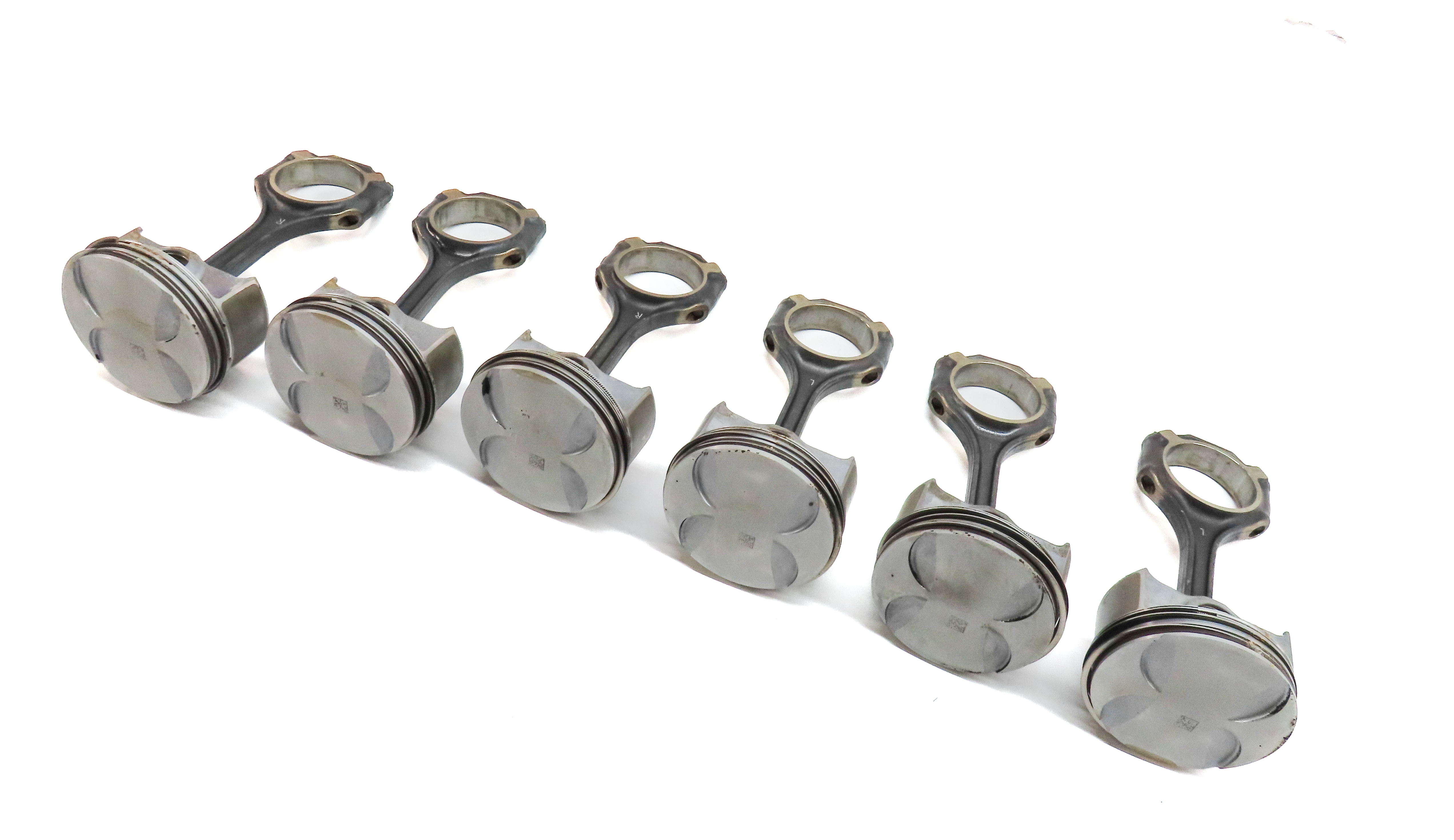 2010-2013 MERCEDES ML450 S400 SLK350 W221 R172 3.5L HYBRID (M272) PISTON SET/6 — exact item pictured